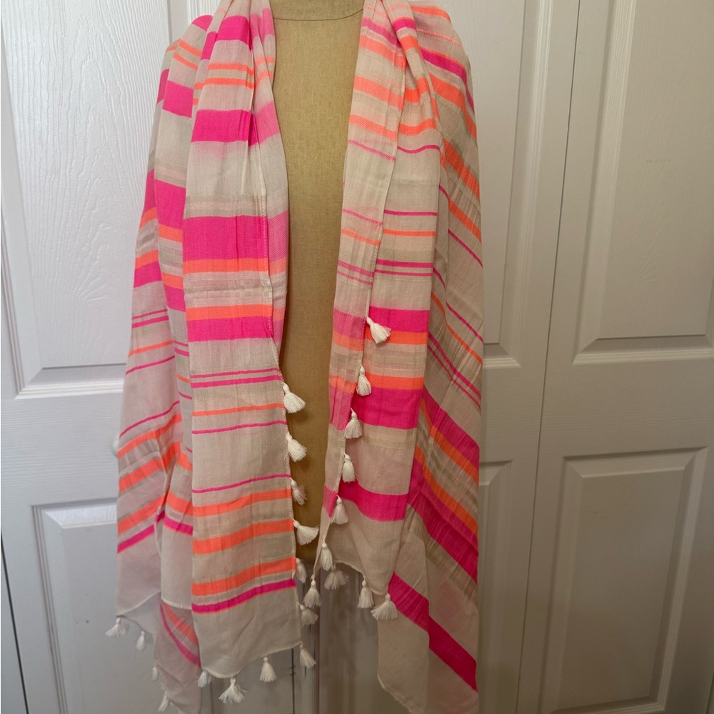 Stella & Dot Capri Wrap Pink and Orange